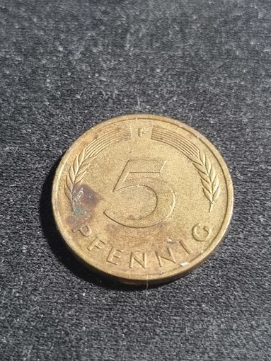 Германия 5 пфеннигов 1993 F