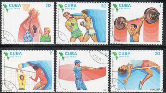 Спорт Панамериканские игры Куба 1983 год серия из 6 марок