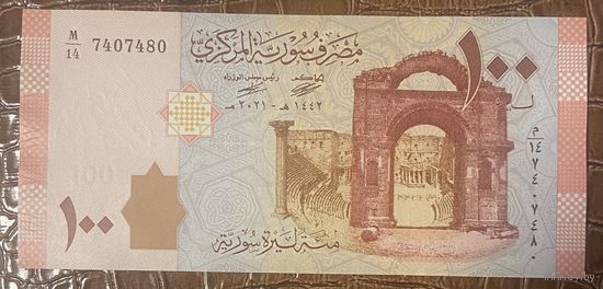 Банкнота. Сирия. 100 фунтов 2021 год. НЕ БЫЛА В ОБОРОТЕ