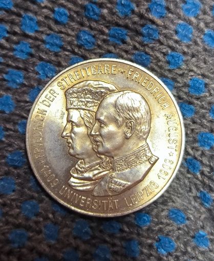 2 марки 1909 - Лейпцигский университет. Люкс!