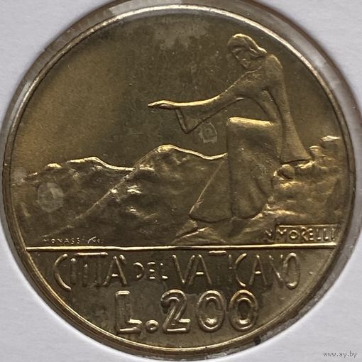 Ватикан 200 лир 1978 г. В холдере