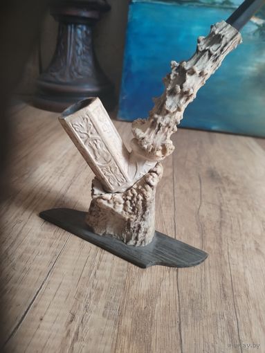 Старинная трубка 19 в. Рабочая. Клеймо.