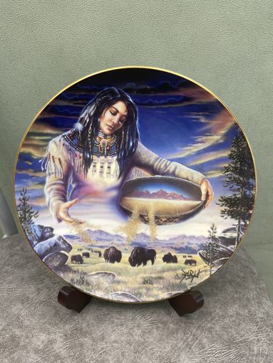 Декоративная тарелка Franklin Mint Урожай жизни Англия 20.5 см