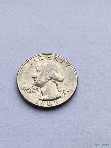 25 центов 1983 г., США