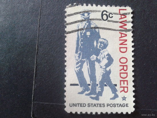 США 1968 полицейский и школьник