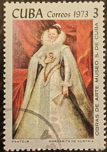 Куба 1973. Живопись. Pantoja. Margarita de Austria. Марка из серии