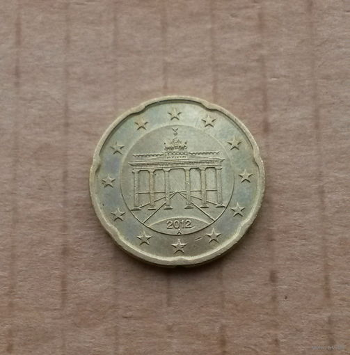 ФРГ, 20 евроцентов 2012 г., А (Берлин)
