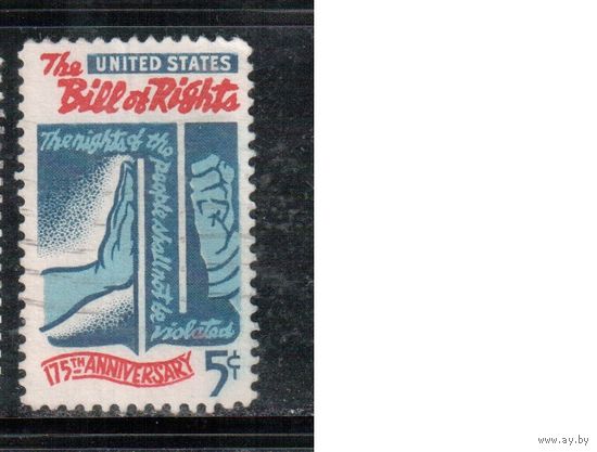 США-1966, (Мих. 903) , гаш. , Билл о правах (одиночка)