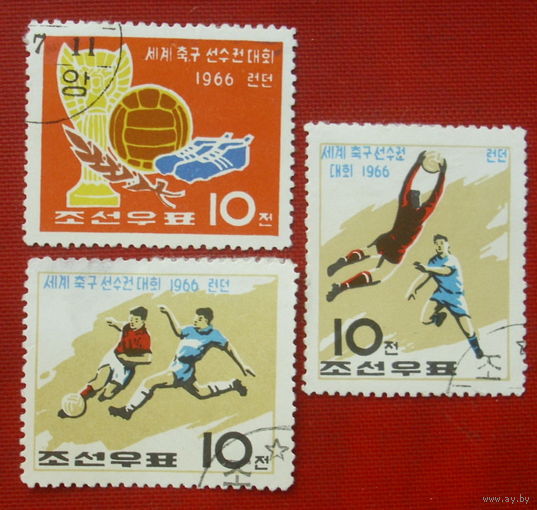 КНДР. Спорт. ( 3 марки ) 1966 года. 11-1.