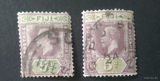 ВЕЛИКОБРИТАНИЯ\1361\Фиджи 1922г король Георг V Mi79 кц3евр. цена за 1 шт