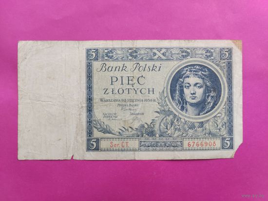 5 злотых 1930 года.