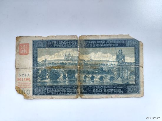Богемия и Моравия 100 крон 1940г.