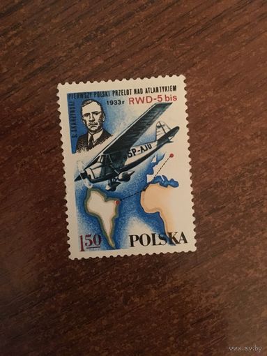 Польша 1978. Самолёт RWD-5bis 1933г