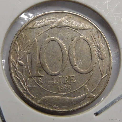 Италия 100 лир 1998 г