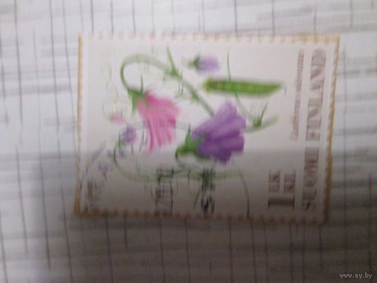 Марка Финляндии 2008 года. Растения,флора,цветы