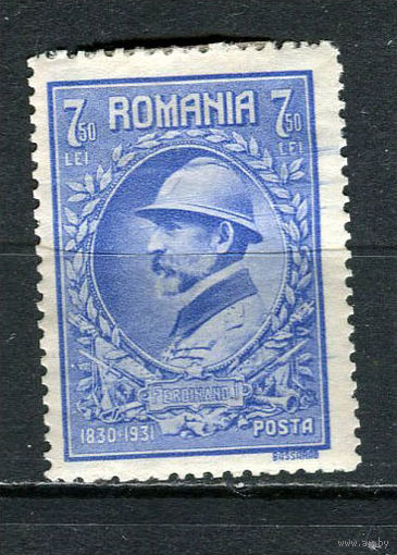 Королевство Румыния - 1931 - 100-летие румынской армии. Фердинанд I 7,50L - [Mi.411] - 1 марка. Гашеная.  (Лот 73FN)-T25P23