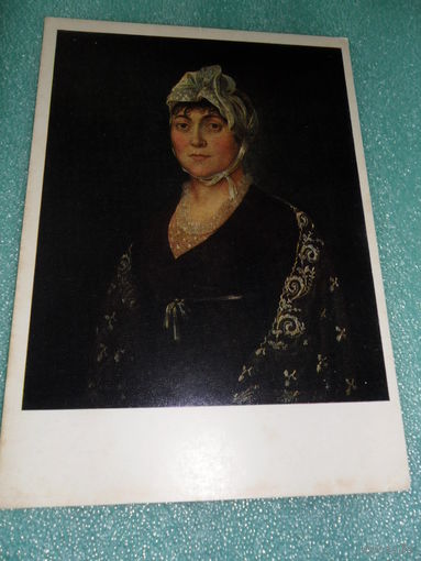 Открытка Неизвестный художник 1-й половины XIX в. Портрет М.Н. Аксаковой. 1-я четверть XIX века. Государственный историко-художественный и литературный музей-заповедник ``Абрамцево``