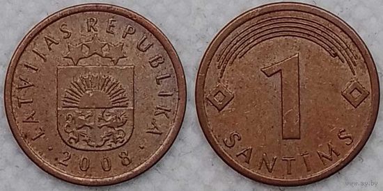 1 сантим 2008 Латвия