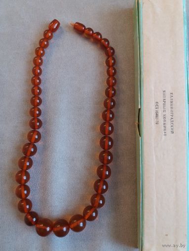 Бусы янтарь Калининградский комбинат