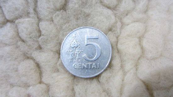 5 центов 1991 Литва всадник на коне