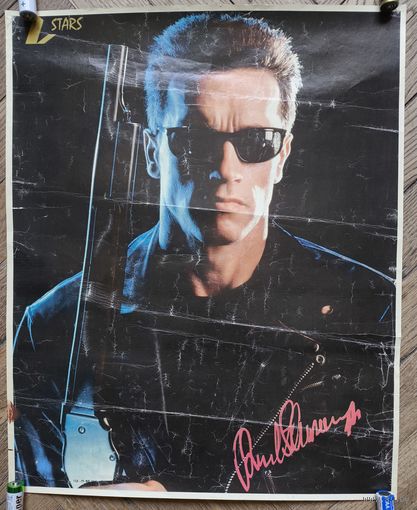 Плакат постер из 90х терминатор