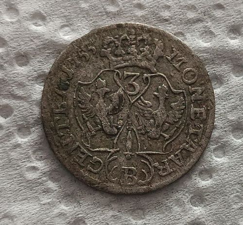 Пруссия 3 гроша 1755
