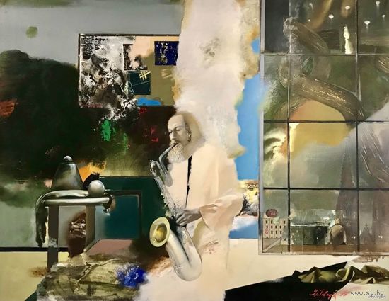 Товстик В.А. "Вечар у Кёльне",1995г. р.100х130 см.Каталожный. Х/М