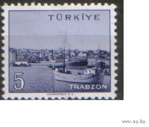 Марка из серии 1960г. Турция "Города и провинции. Трабзон" MNH
