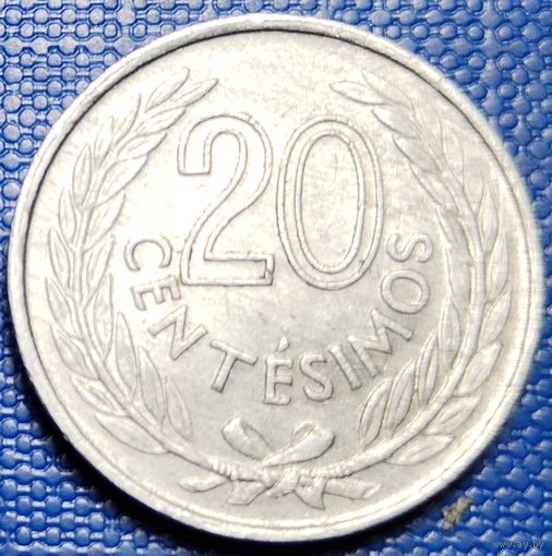 Уругвай 20 сентесимо 1965 г.