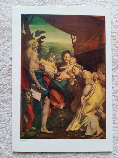 Корреджо. Мадонна св. Джероламо. Издание Италии