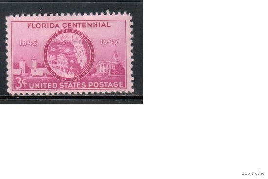 США-1945, (Мих.532),  *    , Штат Флорида (одиночка),