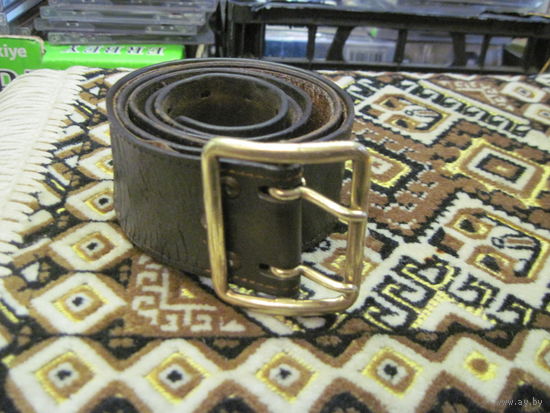 Ремень советский офицерский кожаный.