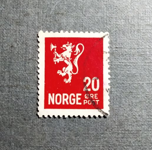 Марка Норвегия 1927-1929 г.г. Герб