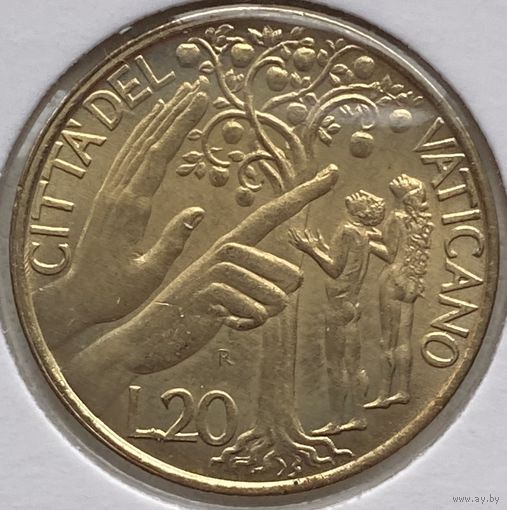 Ватикан 20 лир 1988 г. В холдере