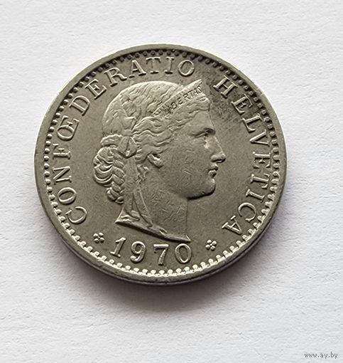 Швейцария 20 раппенов, 1970