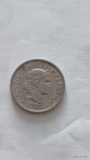 Швейцария. 10 раппен 1972 года.