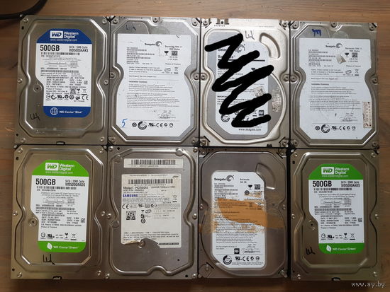 Неисправные HDD 3.5 жесткие диски, цена за 1 шт. 120-3000 гБ. Неисправности разные - щелкают, пищат, не определяются.