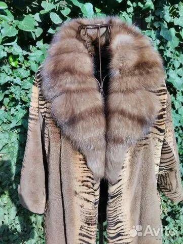 PHIARALAND". ЖАКЕТ. СТИЛЬ "КИМОНО". МЕХ НАТУРАЛЬНЫЙ: НОРКА И БАРГУЗИНСКИЙ СОБОЛЬ!