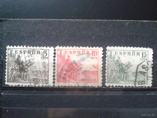 Испания 1937-9 Конный рыцарь, живопись Марчелино Сантамария