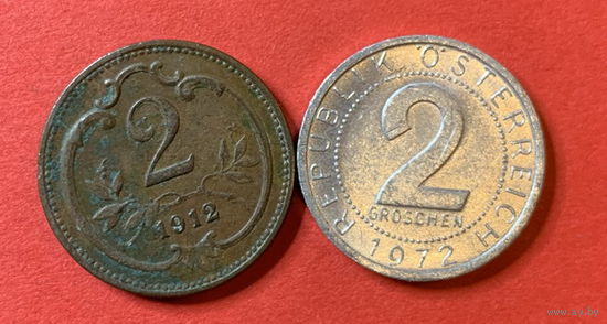 Австрия 2 монеты