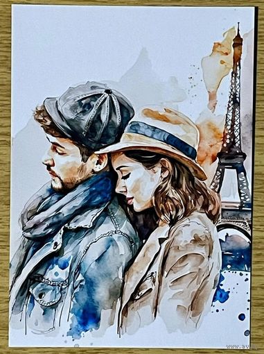 Открытка для посткроссинга чистая 10х15 см