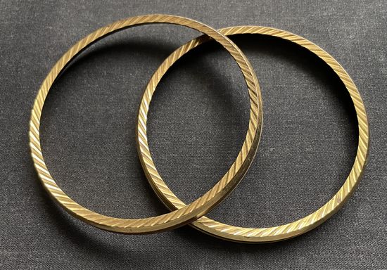 Декоративные кольца для винтажной метеостанции или часов / латунь