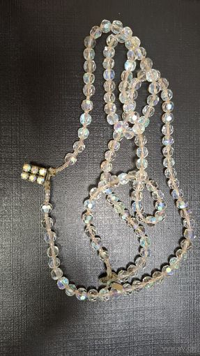 Бусы Чехия Яблонэкс. Винтаж. Стекло. Времен СССР