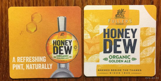 Подставка под пиво Fuller's Honey Dew No 2