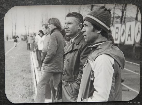 Фото Леонида Гарая и Вениамина Арзамасцева. Динамо Минск. 1984 г.  10х15 см.