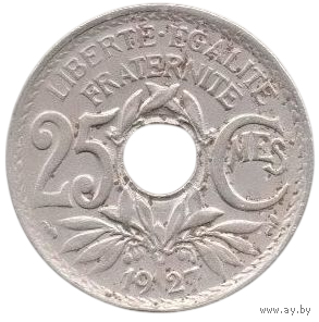 ФРАНЦУЗСКАЯ РЕСПУБЛИКА. 25 САНТИМОВ 1927