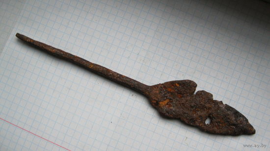 Древний наконечник стрелы Дротика).Железо.Большой.