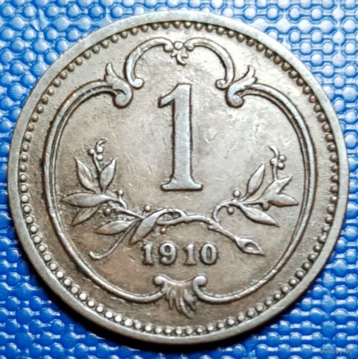 Австрия 1 геллер 1910 г.