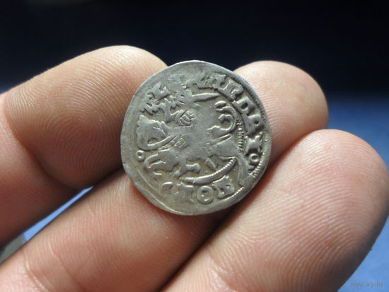 Полугрош Александр Ягеллончик (1492-1506) Вильно. aв,рв реннесансная легенда разрыв между Е и крестом