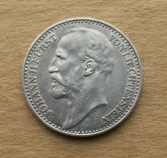 Лихтенштейн, крона 1904 г., серебро 0.835, Иоганн II (1858-1927)